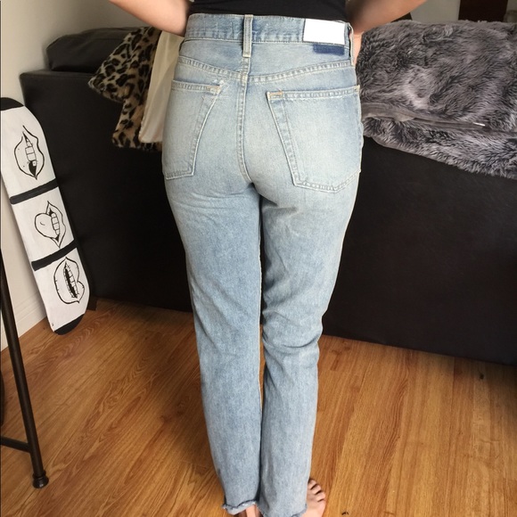 High rise ankle cropped skinny Re/done jeans - Picture 3 of 5